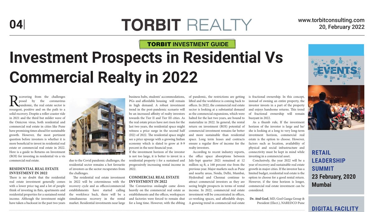 Torbit Realty 20th February 2022 4th Page1