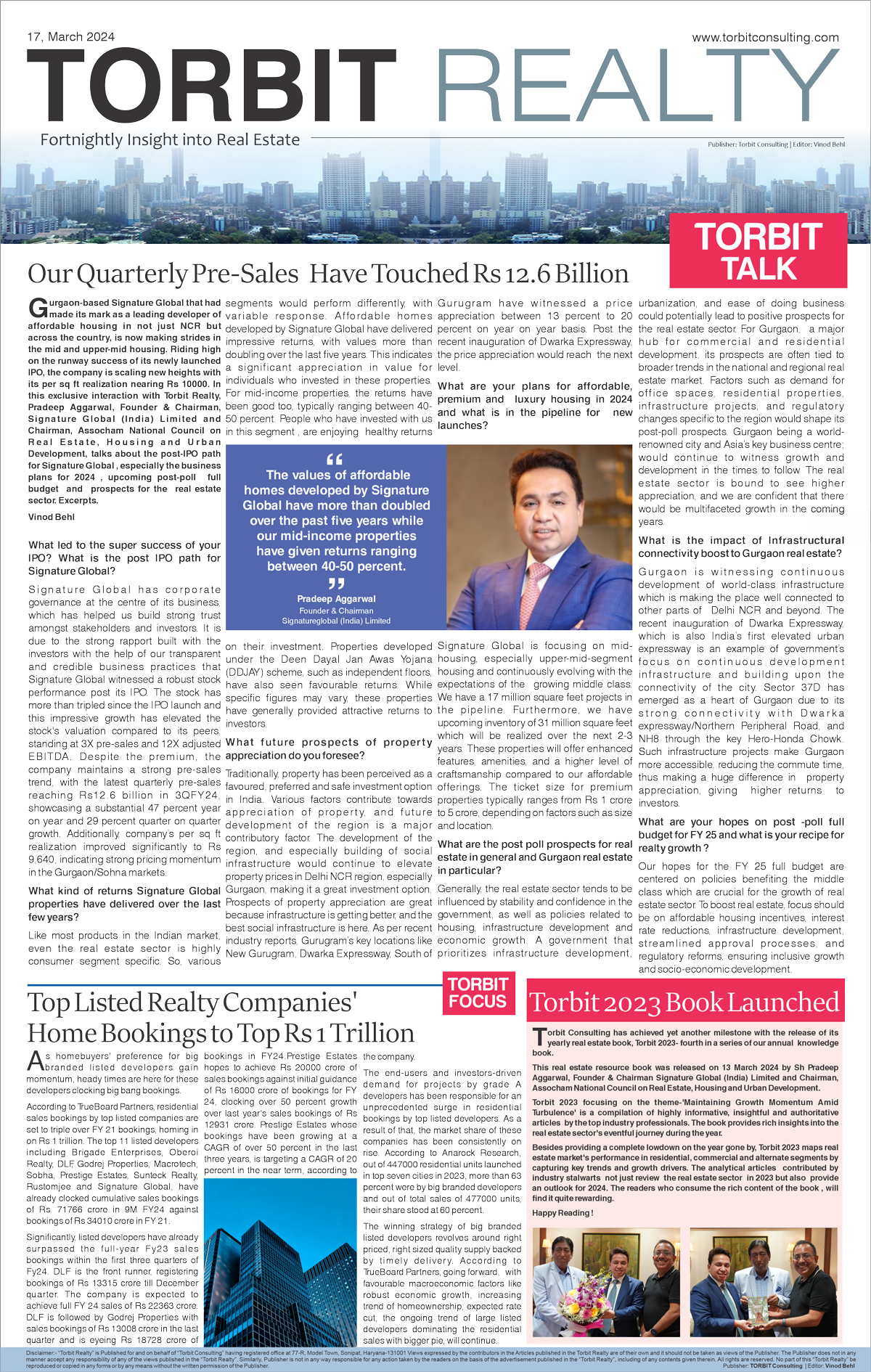 Torbit Realty 17 March 2024 Page 1